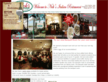 Tablet Screenshot of nicksitalianrestaurant.com